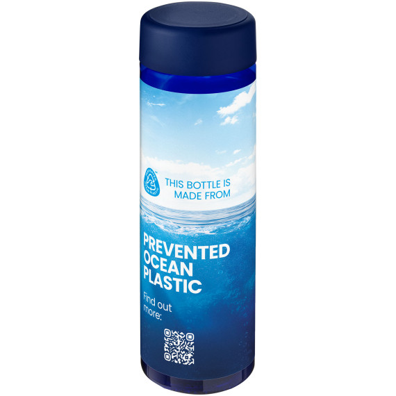 Bouteille publicitaire d'eau H2O Active® Eco Vibe de 850 ml avec couvercle vissé