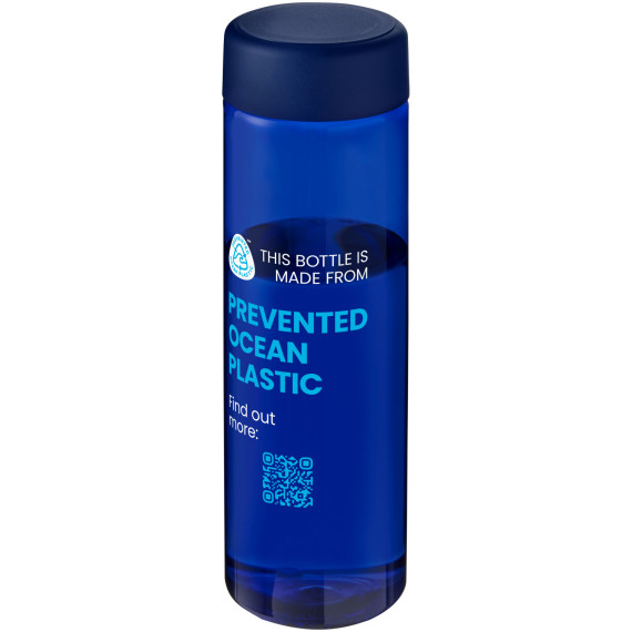 Bouteille publicitaire d'eau H2O Active® Eco Vibe de 850 ml avec couvercle vissé