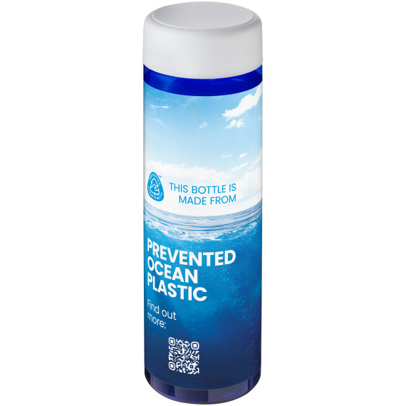 Bouteille publicitaire d'eau H2O Active® Eco Vibe de 850 ml avec couvercle vissé