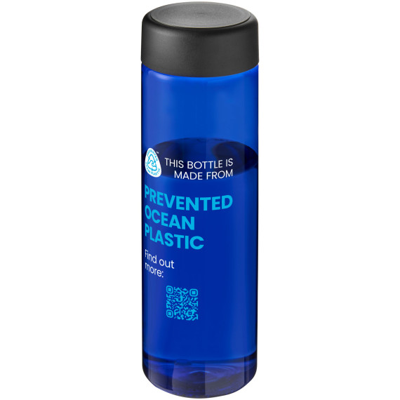 Bouteille publicitaire d'eau H2O Active® Eco Vibe de 850 ml avec couvercle vissé