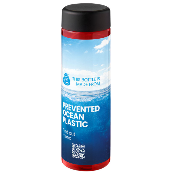 Bouteille publicitaire d'eau H2O Active® Eco Vibe de 850 ml avec couvercle vissé