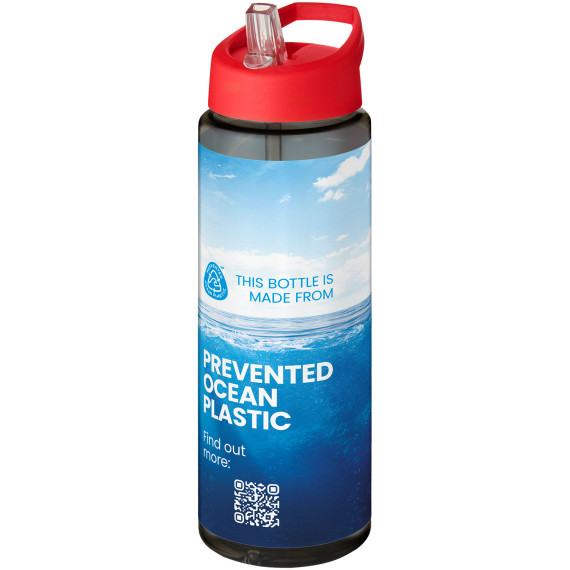 Bouteille publicitaire de sport H2O Active® Eco Vibe de 850 ml avec couvercle à bec verseur