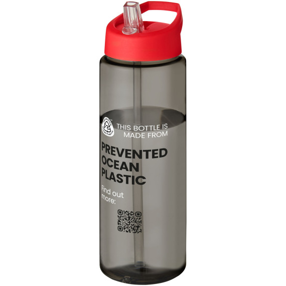 Bouteille publicitaire de sport H2O Active® Eco Vibe de 850 ml avec couvercle à bec verseur