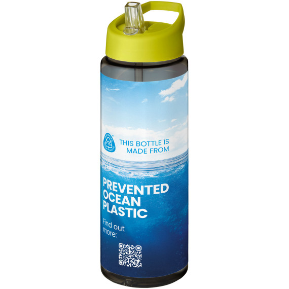 Bouteille publicitaire de sport H2O Active® Eco Vibe de 850 ml avec couvercle à bec verseur