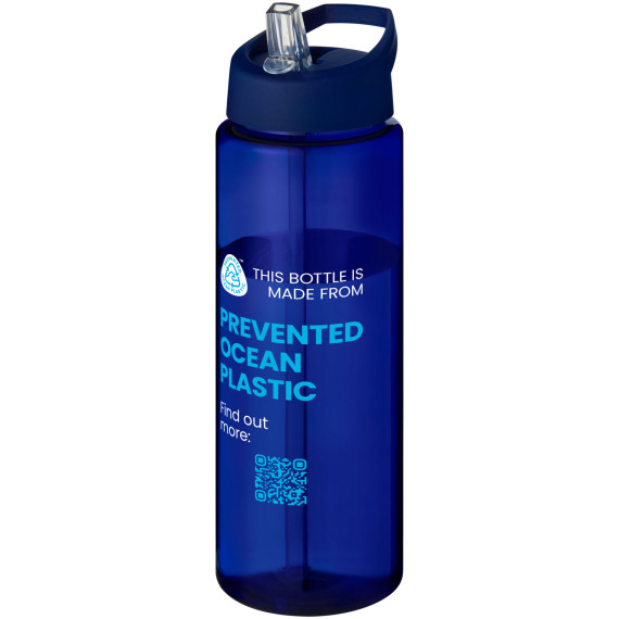 Bouteille publicitaire de sport H2O Active® Eco Vibe de 850 ml avec couvercle à bec verseur