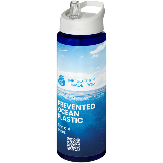 Bouteille publicitaire de sport H2O Active® Eco Vibe de 850 ml avec couvercle à bec verseur