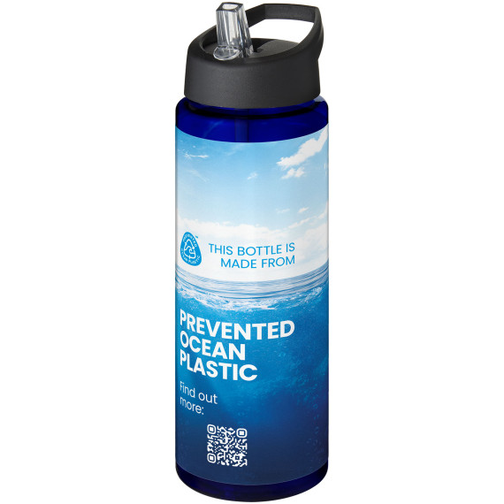 Bouteille publicitaire de sport H2O Active® Eco Vibe de 850 ml avec couvercle à bec verseur