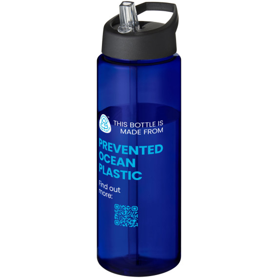 Bouteille publicitaire de sport H2O Active® Eco Vibe de 850 ml avec couvercle à bec verseur