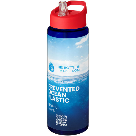 Bouteille publicitaire de sport H2O Active® Eco Vibe de 850 ml avec couvercle à bec verseur