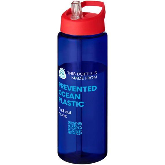 Bouteille publicitaire de sport H2O Active® Eco Vibe de 850 ml avec couvercle à bec verseur