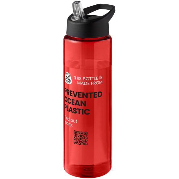 Bouteille publicitaire de sport H2O Active® Eco Vibe de 850 ml avec couvercle à bec verseur