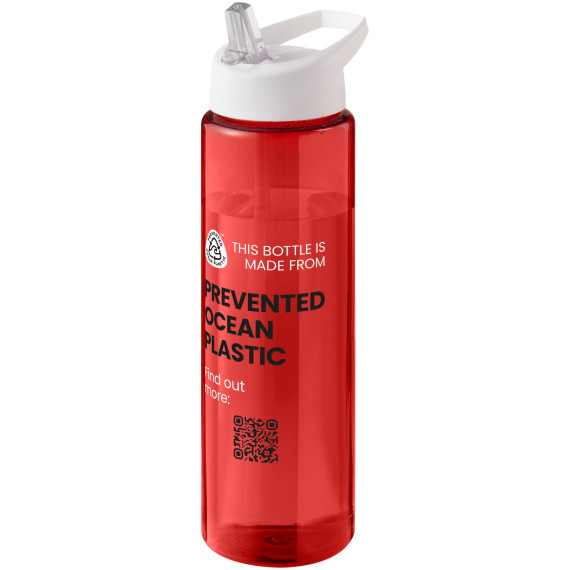 Bouteille publicitaire de sport H2O Active® Eco Vibe de 850 ml avec couvercle à bec verseur