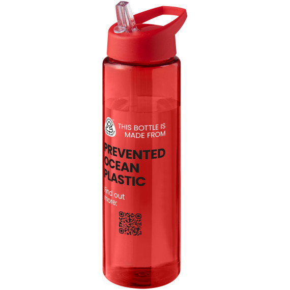 Bouteille publicitaire de sport H2O Active® Eco Vibe de 850 ml avec couvercle à bec verseur