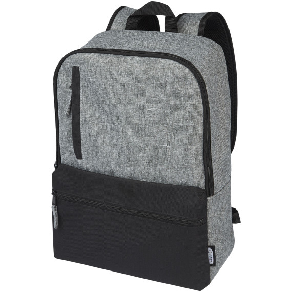 Sac publicitaire à dos pour ordinateur portable Reclaim 15" recyclé GRS bicolore de 14 L