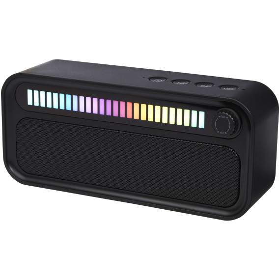 Enceinte publicitaire Music Level de 5 W avec Bluetooth et lumière d'ambiance RVB