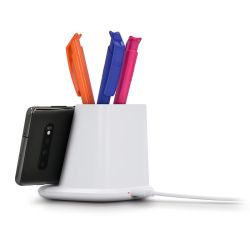 Chargeur à induction et pot à crayons personnalisable charge rapide 10 W