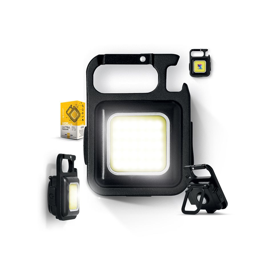 Lampe Led COB compact personnalisable rechargeable multiposition dos aimanté