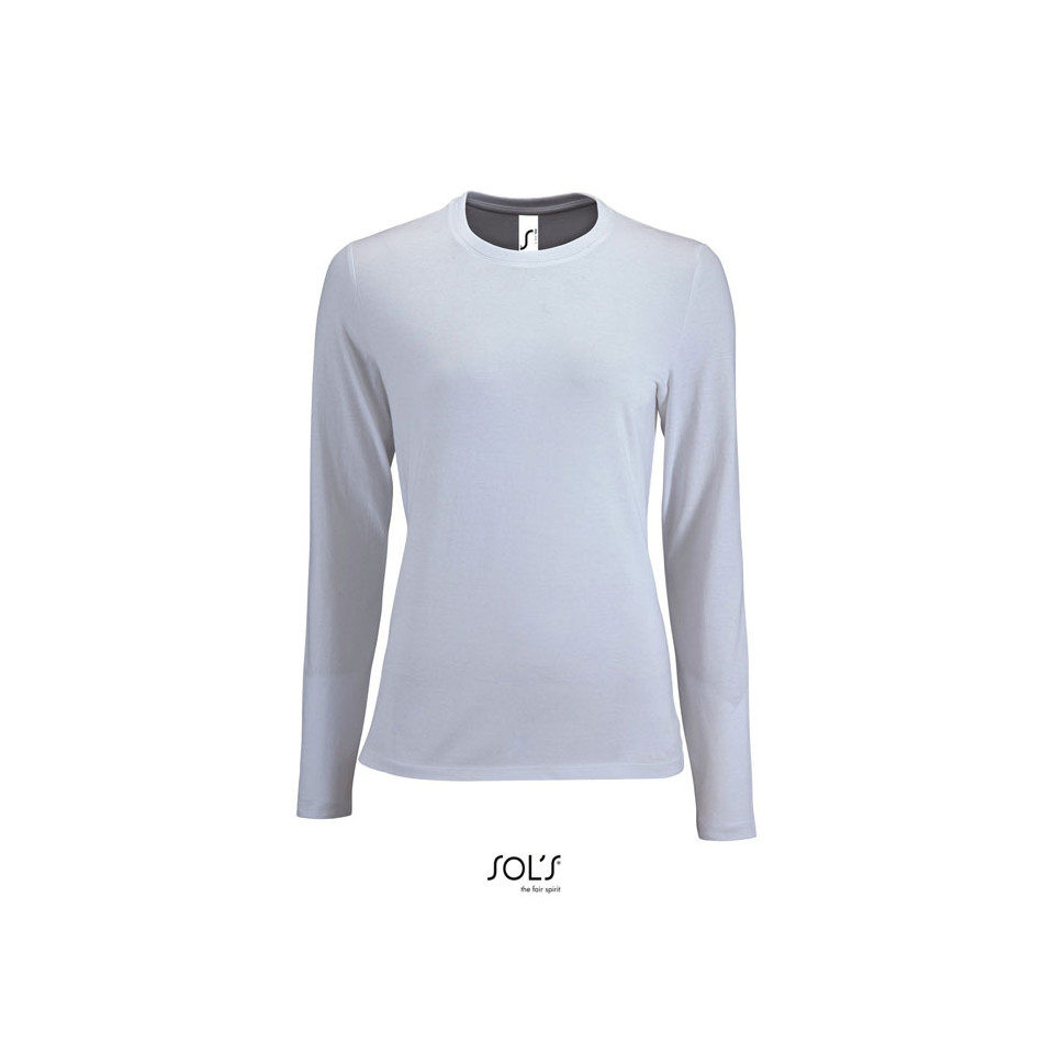 T-Shirt personnalisable coton Femme manches longues