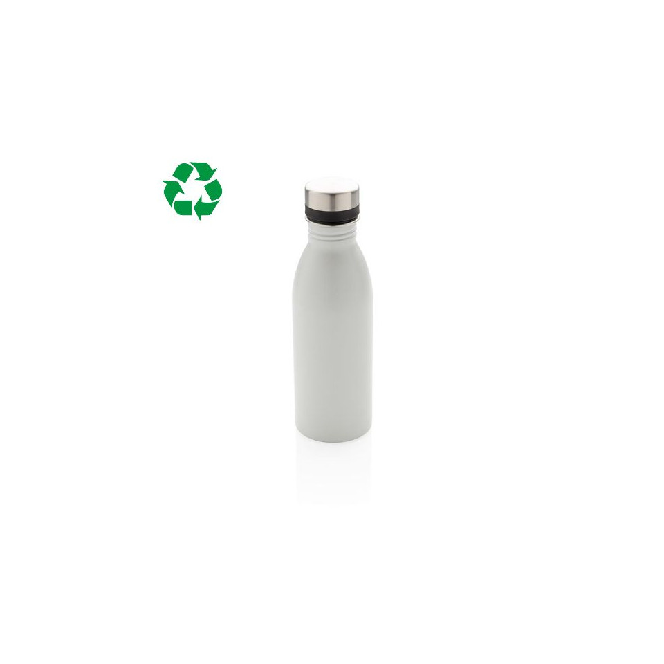 Bouteille publicitaire d’eau 500ml en acier inoxydable RCS recyclé