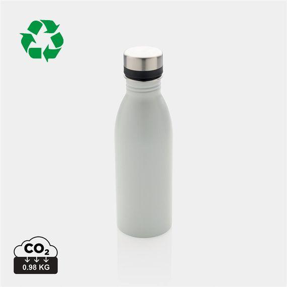 Bouteille publicitaire d’eau 500ml en acier inoxydable RCS recyclé