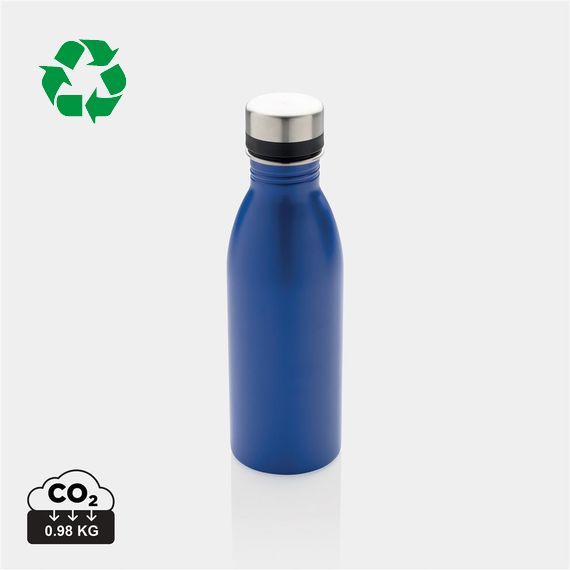 Bouteille publicitaire d’eau 500ml en acier inoxydable RCS recyclé