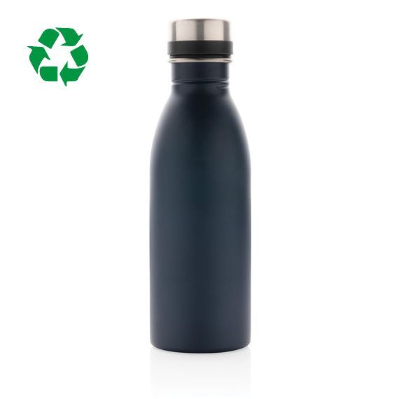 Bouteille publicitaire d’eau 500ml en acier inoxydable RCS recyclé