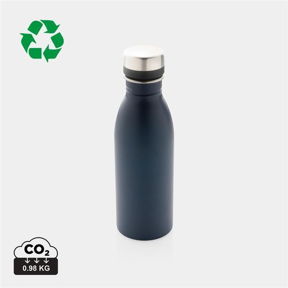 Bouteille publicitaire d’eau 500ml en acier inoxydable RCS recyclé