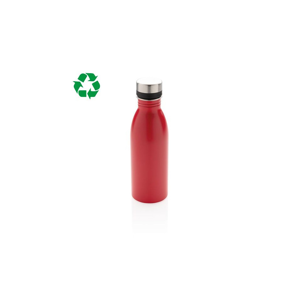 Bouteille publicitaire d’eau 500ml en acier inoxydable RCS recyclé