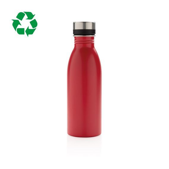 Bouteille publicitaire d’eau 500ml en acier inoxydable RCS recyclé