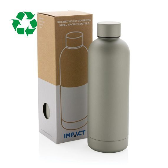 Bouteille publicitaire isotherme 500ml en acier inoxydable RCS recyclée