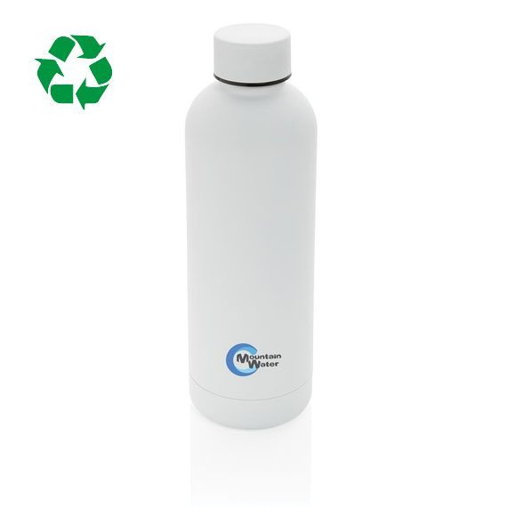 Bouteille publicitaire isotherme 500ml en acier inoxydable RCS recyclée