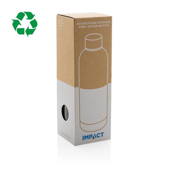 Bouteille publicitaire isotherme 500ml en acier inoxydable RCS recyclée