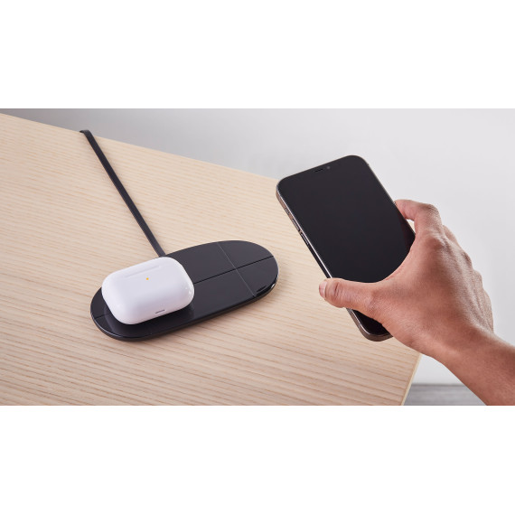 Chargeur publicitaire 2 en 1 slim 2x5W dual wireless charger