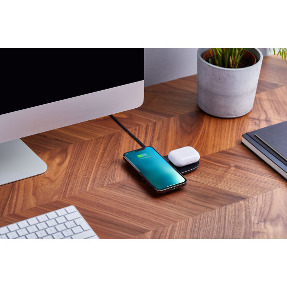 Chargeur publicitaire 2 en 1 slim 2x5W dual wireless charger