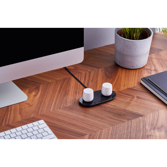 Chargeur publicitaire 2 en 1 slim 2x5W dual wireless charger