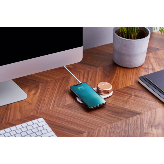 Chargeur publicitaire 2 en 1 slim 2x5W dual wireless charger