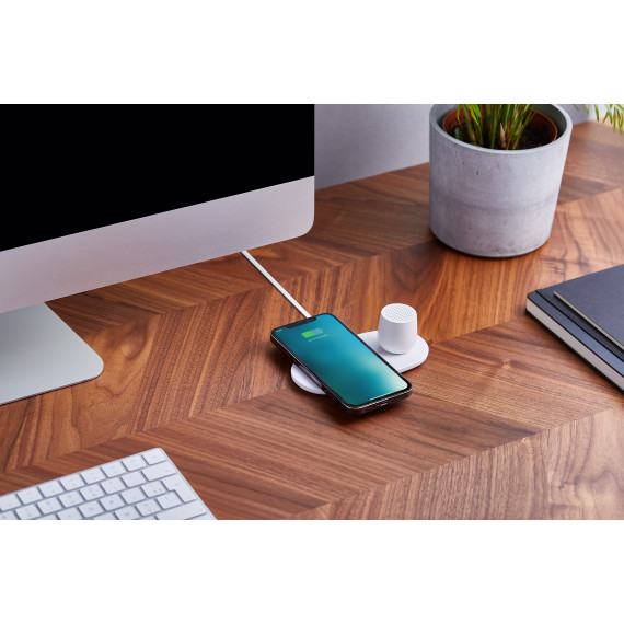 Chargeur publicitaire 2 en 1 slim 2x5W dual wireless charger