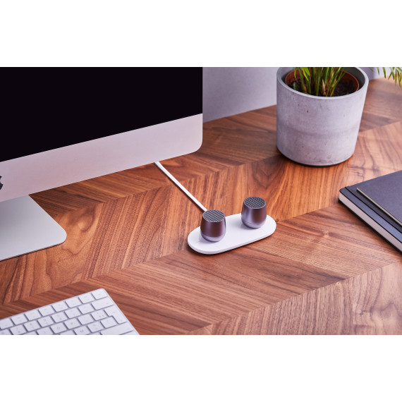 Chargeur publicitaire 2 en 1 slim 2x5W dual wireless charger