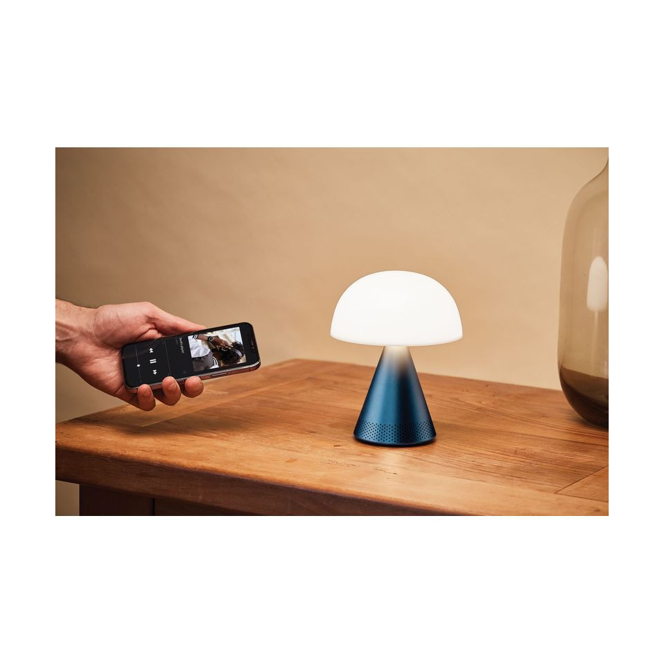 Grande lampe publicitaire audio DEL portative