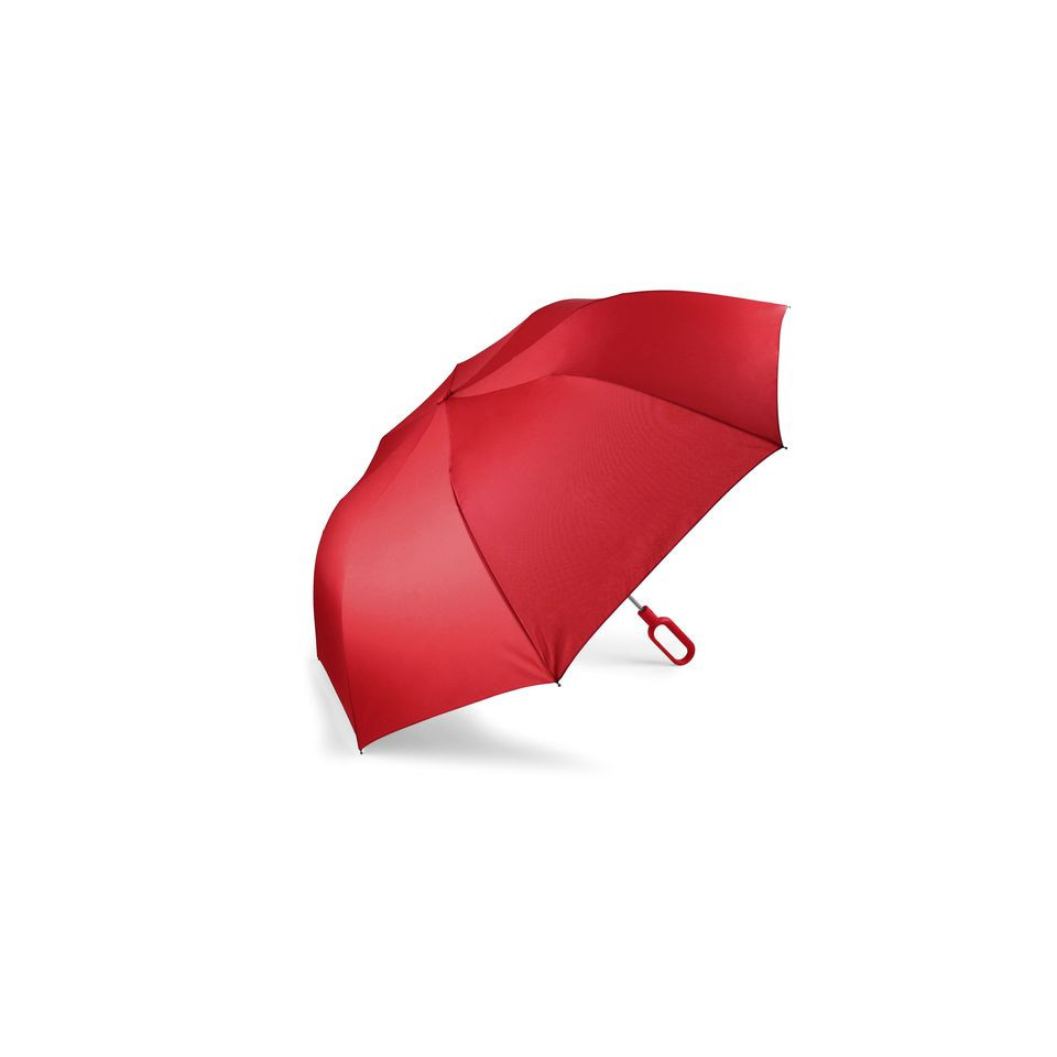 Parapluie publicitaire pliable 2 sections