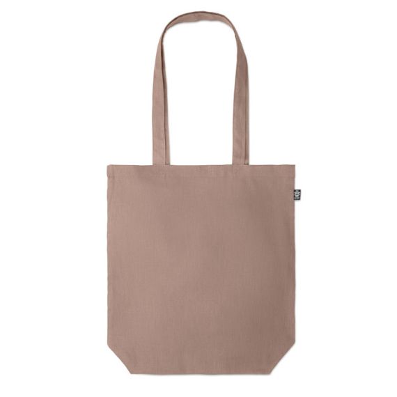 Sac shopping personnalisable en tissu 100 % Chanvre avec anses longues 200 gr/m²