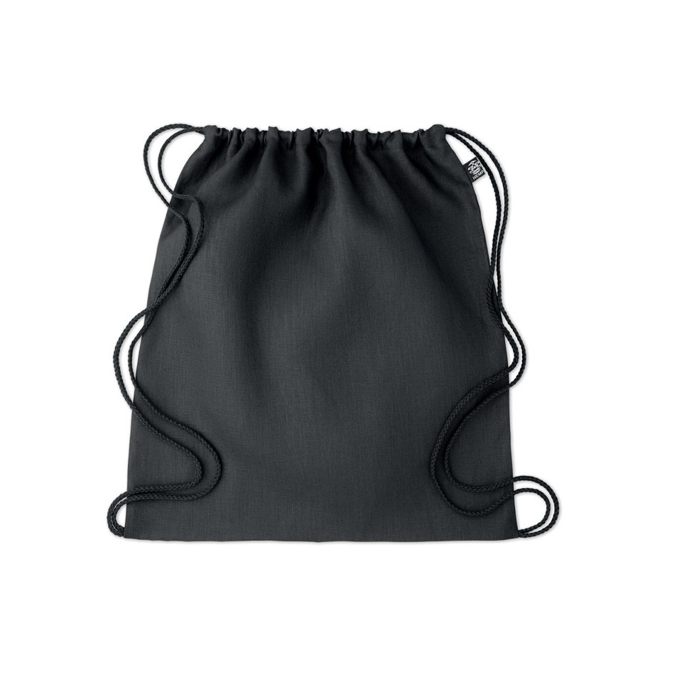 Sac à cordon personnalisable en tissu 100 % Chanvre 200gr/m²