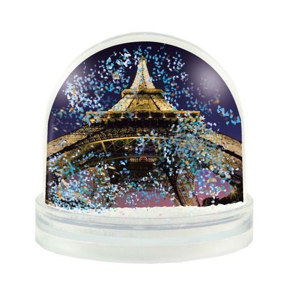 Boule à neige à paillettes personnalisables