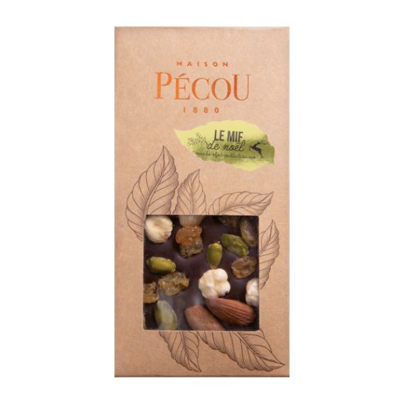 Tablette de chocolat noir personnalisable fabriquée en France