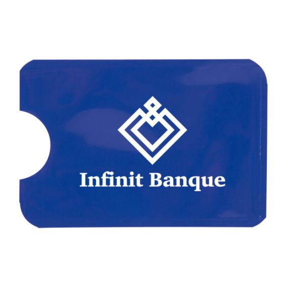 Etui souple personnalisable une carte bancaire anti RFID