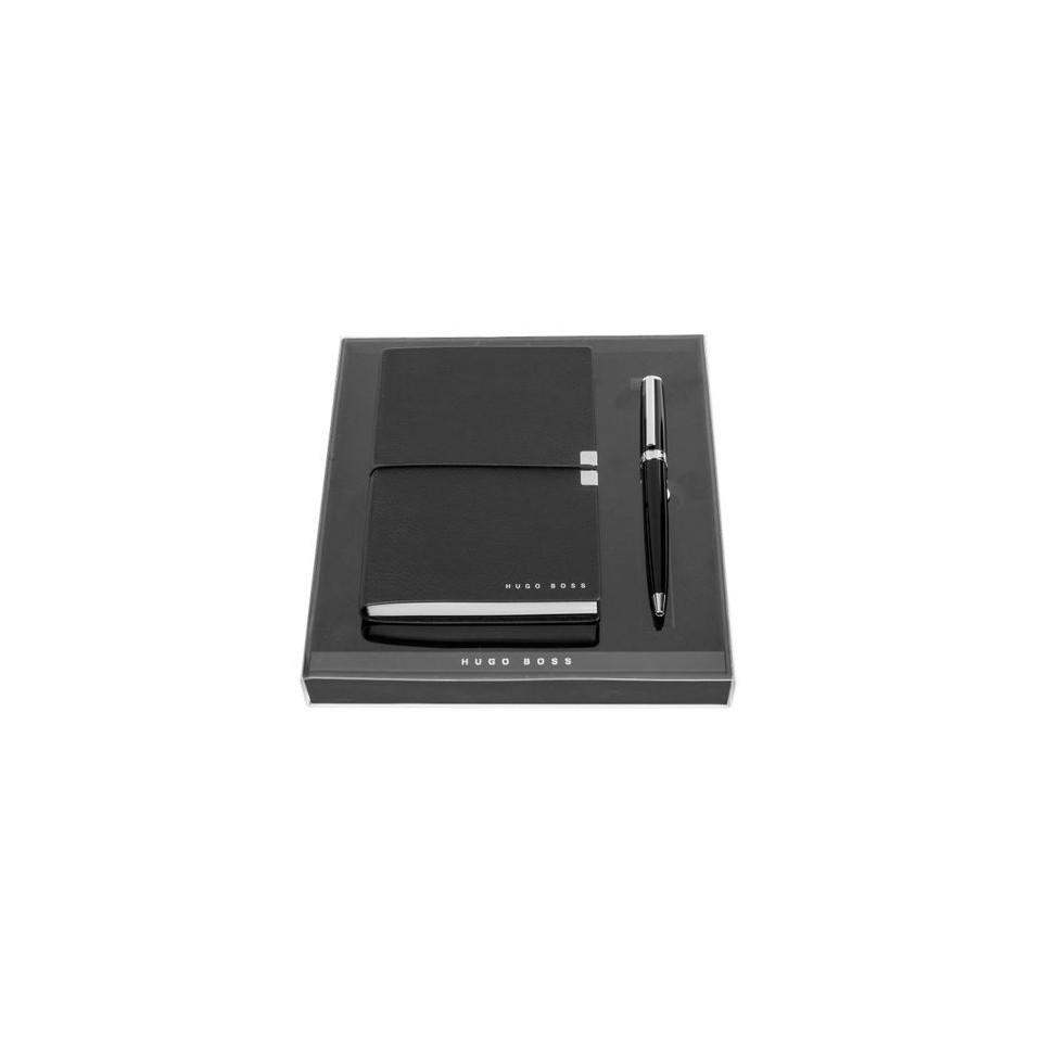 Parure publicitaire stylo bille et carnet A6 HUGO BOSS