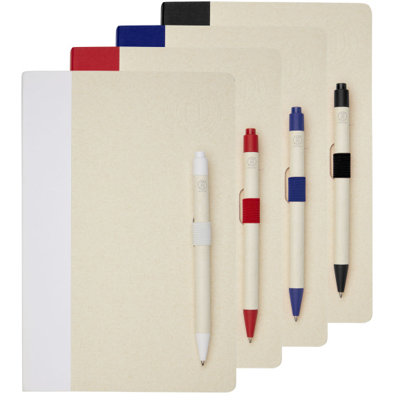 Ensemble publicitaire carnet de notes format A5 et stylo bille Dairy Dream