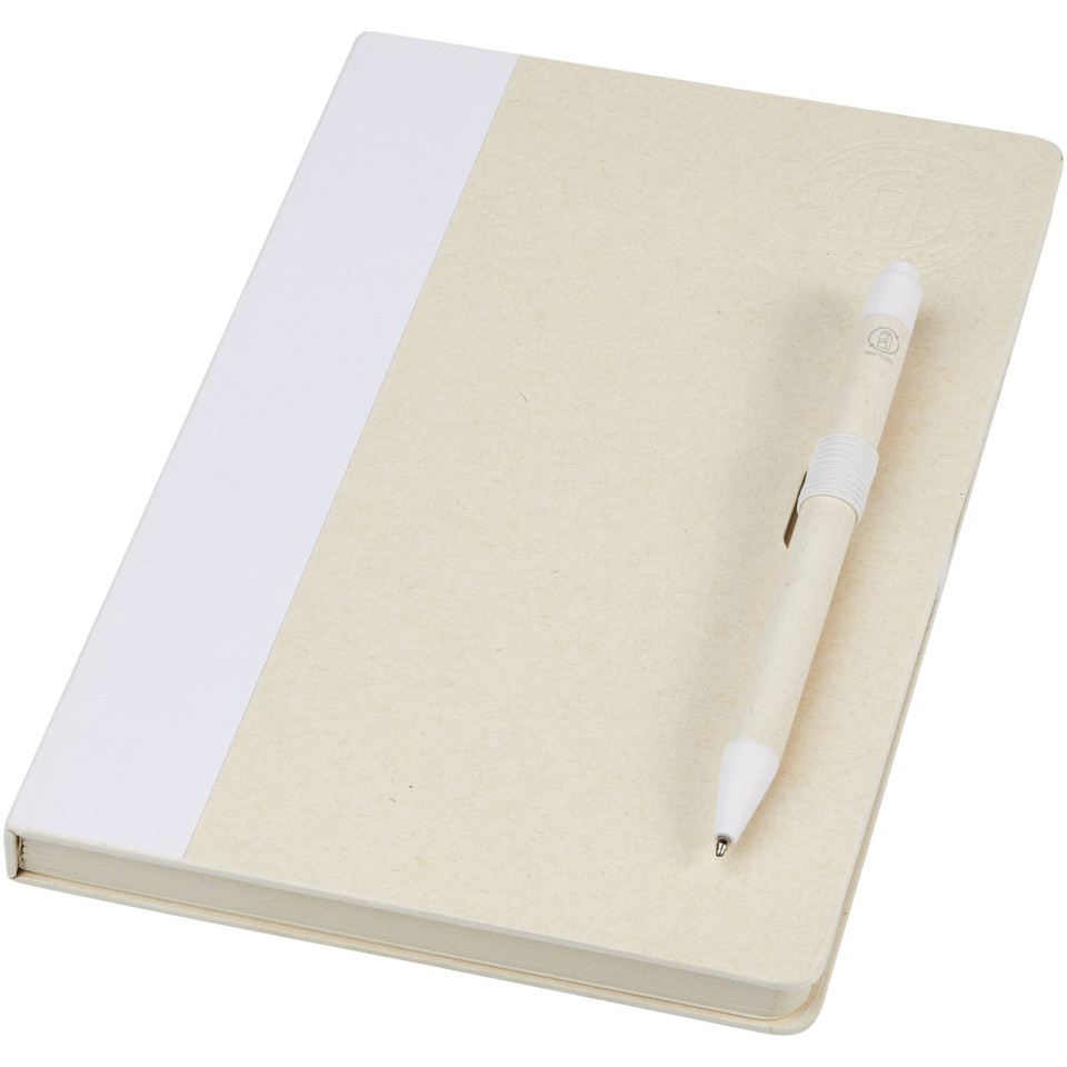 Ensemble publicitaire carnet de notes format A5 et stylo bille Dairy Dream