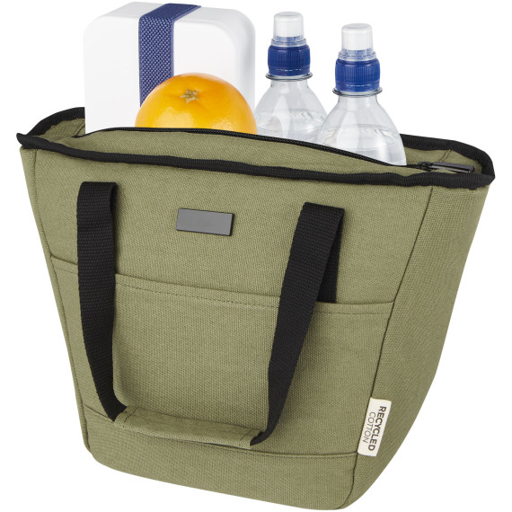 Sac-repas publicitaire isotherme Joey de 6 L en toile recyclée GRS pour 9 canettes