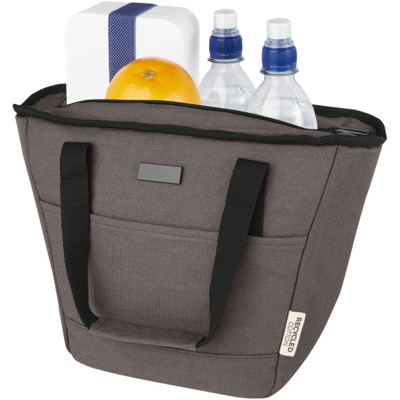 Sac-repas publicitaire isotherme Joey de 6 L en toile recyclée GRS pour 9 canettes